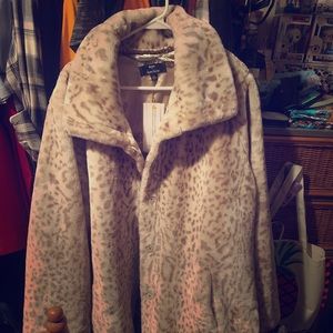Faux fur coat